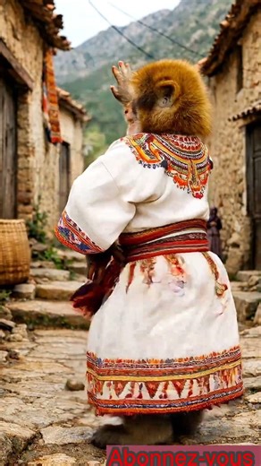 macaque berbère qui dance kabyle 😍
