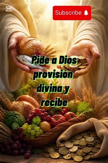 Pide a dios provisión de comida y dinero, tendrás siempre 🙌 #dios #provisiondivina #abundancia