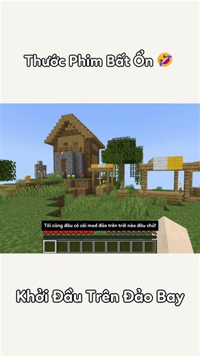 Khởi Đầu Trên Đảo Bay #shorts #minecraft