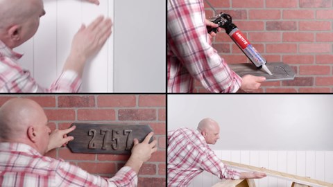 (2 pack) Loctite Power Grab Construction Adhesive Ultimate Crystal Clear, Pack of 1, Clear 9 fl oz Cartridge