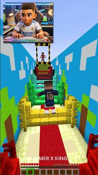 Fifa FOOTBALLER Ronaldo Vs Messi High JUMP Challenge... #minecraft #shorts #fifa2026 #fifa