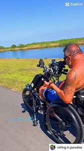 Ask us about our @stricker.handbikes and @loopwheels combo packages. Looking for a smoother ride? ♿️ @loopwheels has you covered! John is rolling in the Loopwheels Urban, however they have other models to fit your specific needs. Contact us for more info/purchase. #loopwheels #loopwheelsurban #strickerhandbike #wheelchairlife♿ #suspension #rollinginparadise | Rolling In Paradise