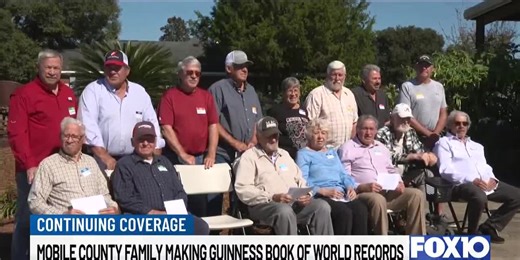 Mobile County family says it has made the Guinness World Records