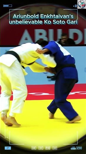 Ko Soto Gari Brilliance: Ariunbold Enkhtaivan's Signature Move! 🎯🔥 #shorts #judo