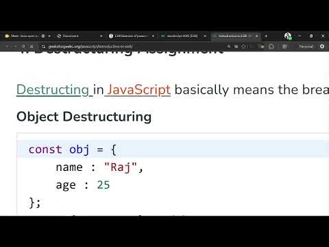 JavaScript for Beginners | Lecture 5 | ES6 Features, Map, Filter & Reduce