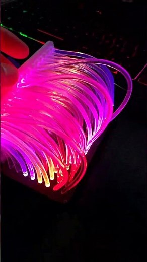 🔧✨ Arduino LED Fiber Optic Project! ✨🔧 #diy #ws2812b #Fiberglas