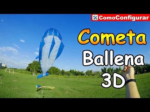 Cometa Ballena 3D Primera Vista y Vuelo - Venta de Cometas Colombia
