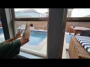 How to make your windows into tempered glass windows with clear 4 mil safety film.