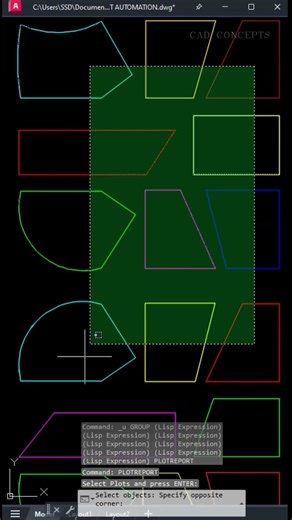 Plot Area Automation AutoCAD #cadtricks #autocad #architecture