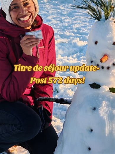 I feel like I owed it to the universe to post an update since the whole reason this account came to be was due to my visa expiration! took only 572 to be finally given a card! bienvenue en France! #prefecture #france #larochelle #snowday #titredesejour