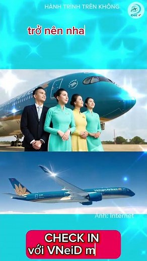 Vietnam Airline - Check in nhanh với VNeiD mức 2