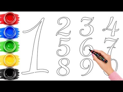 "✨ Count, Color & Learn! Step-by-Step Drawing of Numbers 1 to 10 | Fun Phonics Song for Kids! 🎨📚"