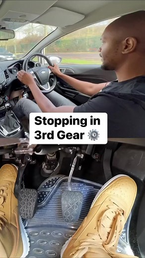 Is this how you stop in 3rd gear? #drivingtesttips | Driving Test tips