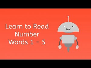 How to Read Number Words 1 - 5