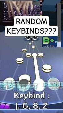 What will happen if Keybinds are RANDOM in Rhythm Game... #roblox #robeats #vsrg