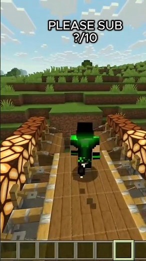Minecraft automatic bridge #minecraft #minecraft