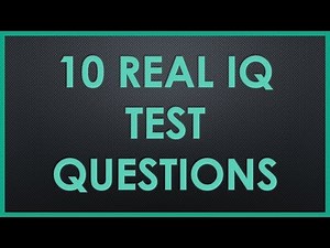 10 Real IQ Test Questions