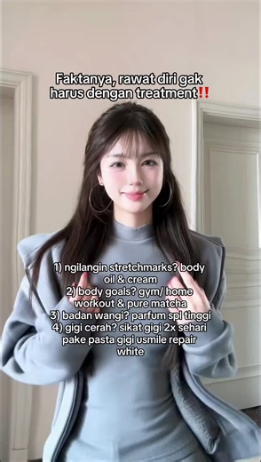 rawat diri ga harus dari treatment doang... #treatment #perawatandiri #tipscantik #glowup #hacks