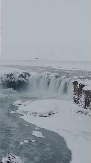 Godafoss: The Waterfall of the Gods in Iceland #breathtakingviews #waterfall #odysseyoftwo