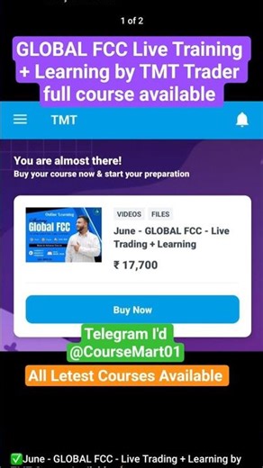 Global FCC Live Training + Learning By TMT Trader full course available 🎉 | letest Course | #shorts