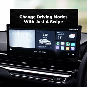 Just a simple swipe, you can switch between driving modes to match your mood. From sporty thrills to a relaxed cruise, it's all at your fingertips. #HiPROTON #INSPIRINGCONNECTIONS #PROTONS70 #IntelligenceThatEvolves | Proton Cars