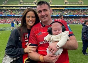 Niall Scannell Brings His Newborn To His First Match
