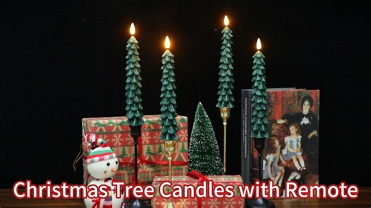 Watch Christmas tree candles with remote on Amazon Live