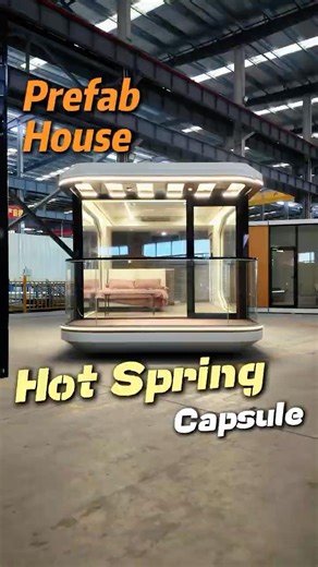 I bet you've never seen a space capsule in a hot spring.