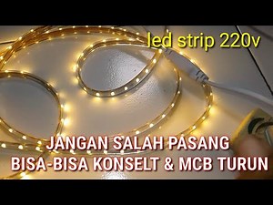 How to install a 220V LED strip so that it doesn't shock you and the MCB trips.