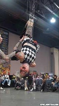Cruella Morgan 2024 Philadelphia Tattoo Festival Suspension (Part 3) #epicjontuazon #bodysuspension