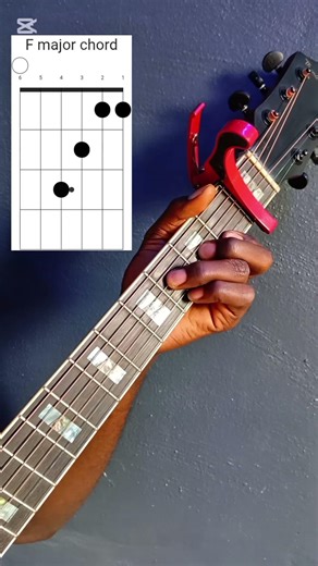 Guitar F major Chord | Beginner's Tutorial #guitarchords #guitarlesson #guitartutorial