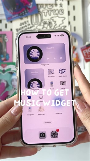 Creative Homescreen Setup with Music Widgets