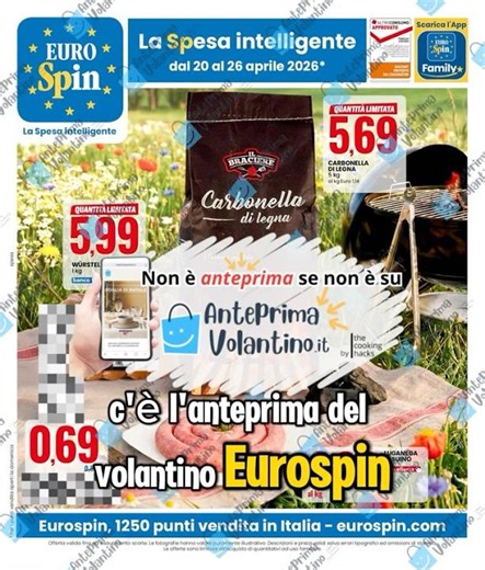 ANTEPRIMA Volantino Eurospin dal 20 aprile 2026 su #anteprimavolantino