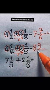Fraction Addition Hack #maths #fraction #tricks #reels | Mohsin Husain
