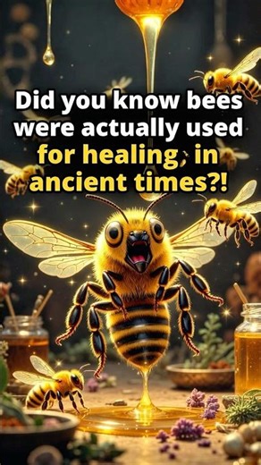 Bees weren’t just for honey… they were ancient healers?! 😳✨ #shorts