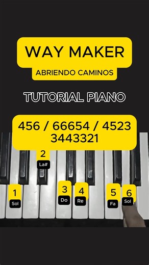 Talen-TocaréPiano on Instagram: "Way Maker - Tutorial Piano #piano #cristianos #cristiana #jesus #aprendepiano #comotocarpiano"