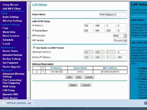 How to reserve IP addresses on your router