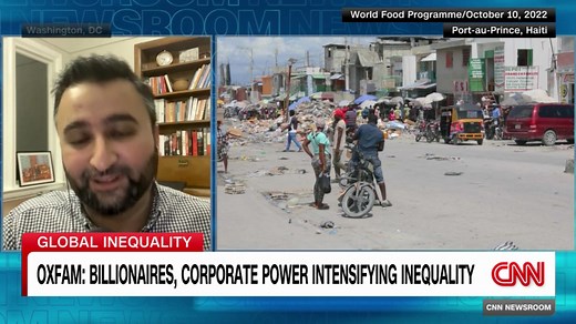 Oxfam releases its inequality report, highlighting divide between the richest people and the rest of the globe