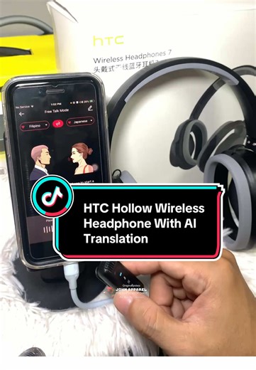 HTC HP07 Hollow Headphone na may AI Translation