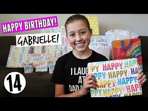 Gabrielle's 14th Birthday Opening Presents!