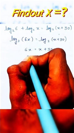 𝘍𝘪𝘯𝘥 𝘵𝘩𝘦 𝘝𝘢𝘭𝘶𝘦🔥 𝘰𝘧 𝘭𝘰𝘨 𝘦𝘲𝘶𝘢𝘵𝘪𝘰𝘯 #Logarithms #X Value #All equation s