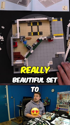 Building LEGO Corner Garage: A Beautiful Retired Modular Set! #shorts