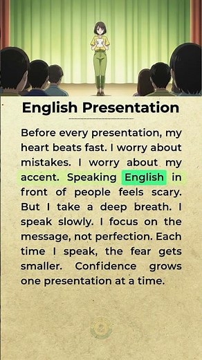 English Presentation Without Fear | English with Ease #speakconfidentenglish