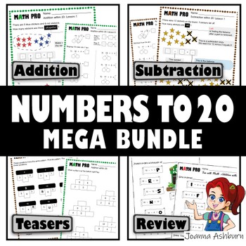 Add and Subtract within 20 Guided Practice and Activity Worksheets BUNDLE
