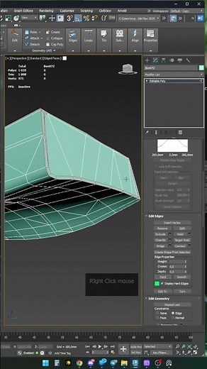 Select hard edges 3ds max