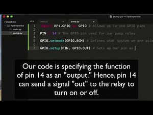 Raspberry Pi - Part 5 (Automated Hydroponics Design) : Coding the Raspberry Pi to Control a Pump