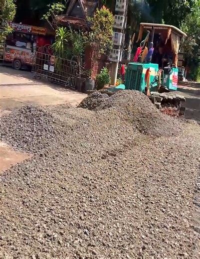 Massive Bulldozer Levels Gravel Foundation for Road | SoulSync Hub