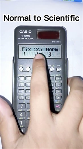 দশমিক থেকে পাওয়ার|| Normal to scientific || Calculator trick 991 ms