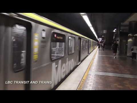 LA Metro Red Line Departing 7th St Metro Center