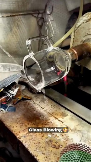 Glass Jug Manufacturing Process 🔥🫙 #shorts